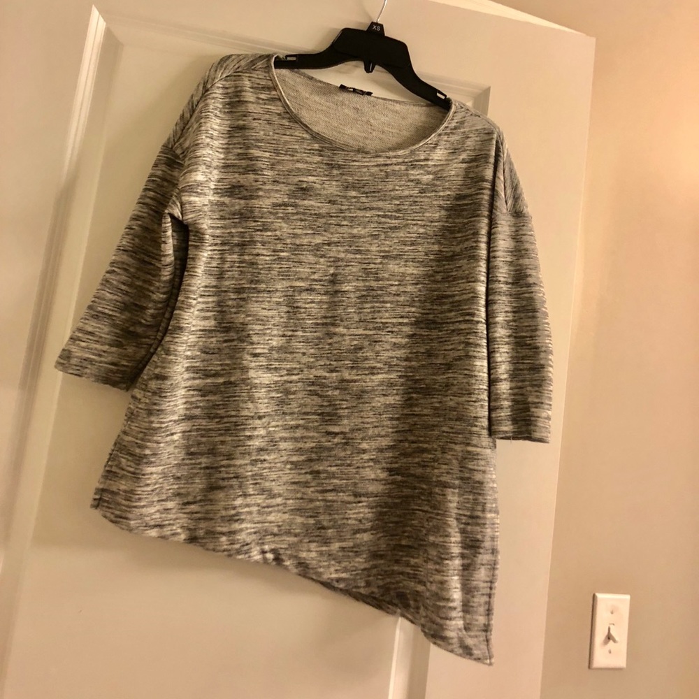 The limited asymmetrical sweater top xs